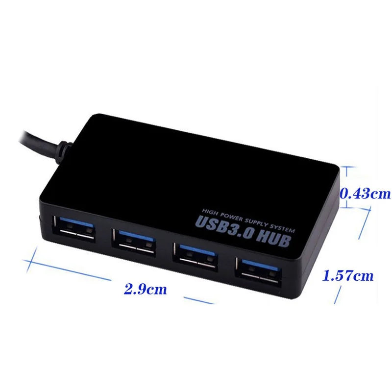 HUB USB 3.0 4 Ports Superspeed Splitter Connect for Mouse U Disk Keyboard PC Computer Tablet Accessories Multiple Adapter