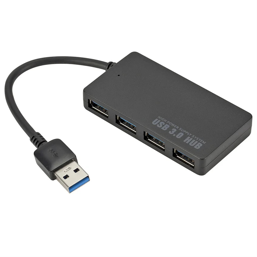 High-Speed USB 3.0 Hub 4 Port MultiFunction USB HUB Adapter Expander Splitter Plug & Play For PC Compatible with Various Systems