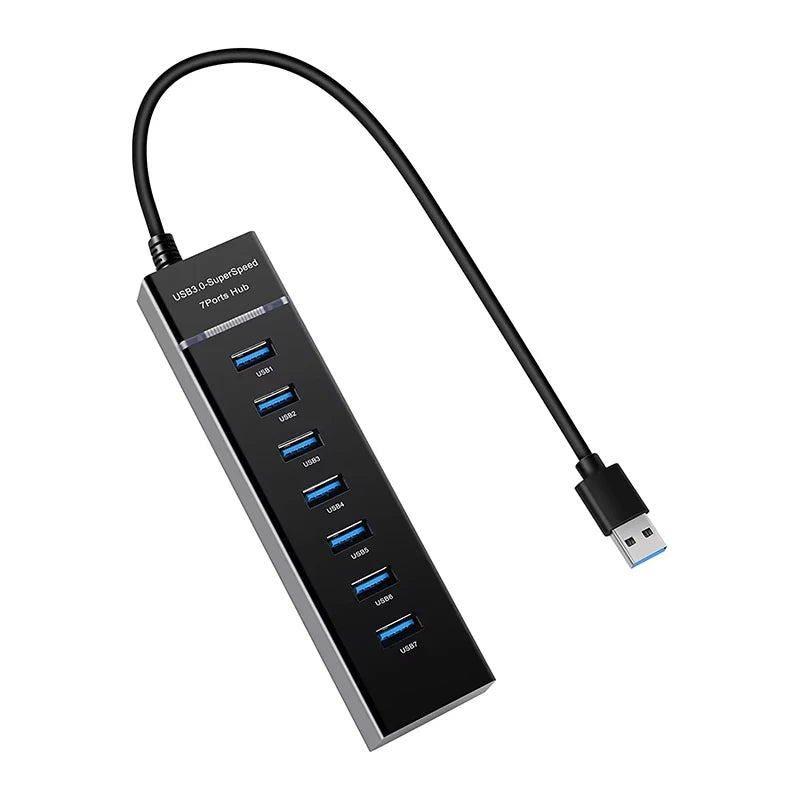 USB 3.0 Hub Adapter Portable Multi-connector USB 3.0 Hub With 4 Or 7 Ultra Slim USB Ports Multifunctional USB Distributor 5gbps