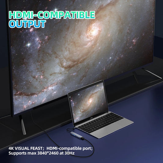 USB C Hub 4K 30Hz HDMI USB HUB PD 100W Multiport Adapter SD TF USB 3.0 2.0 Splitter Docking Station for Phone MacBook Computer