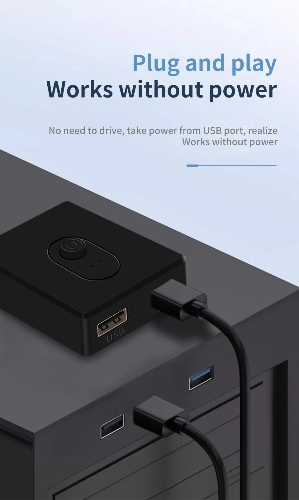 USB 3.0 KVM Switch 1x2/2x1 USB Hub Bidirectional USB2.0 Switcher USB3.0 Extender Shared Controller for PC Keyboard Mouse Printer