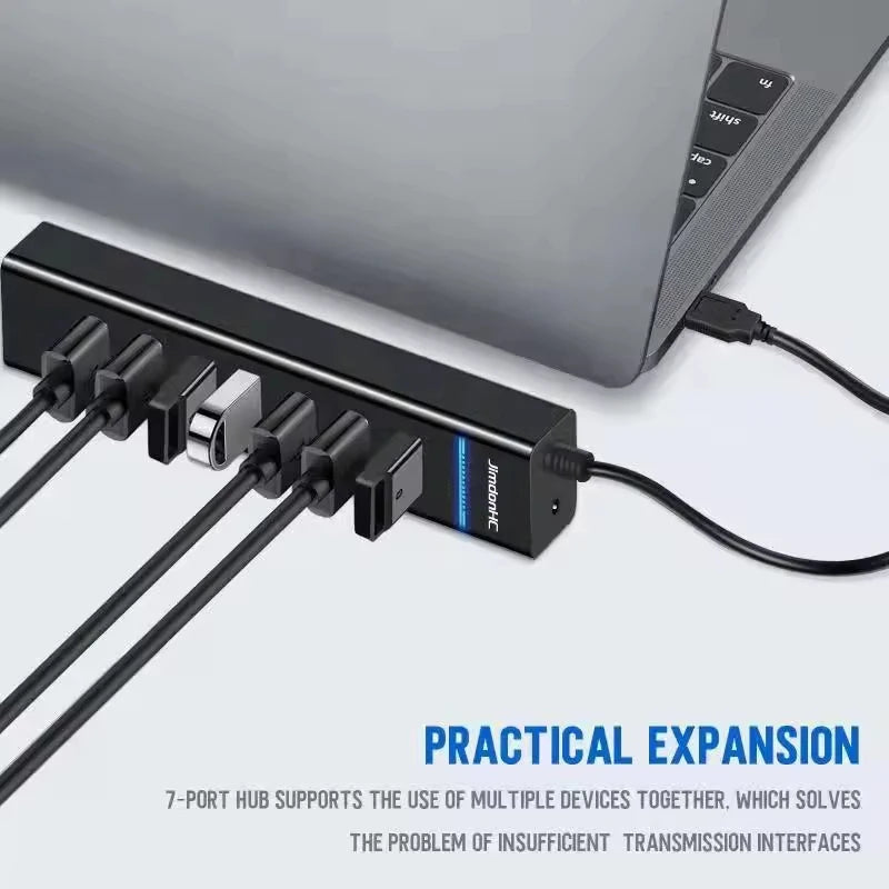 USB 3.0 Hub Adapter Portable Multi-connector USB 3.0 Hub With 4 Or 7 Ultra Slim USB Ports Multifunctional USB Distributor 5gbps