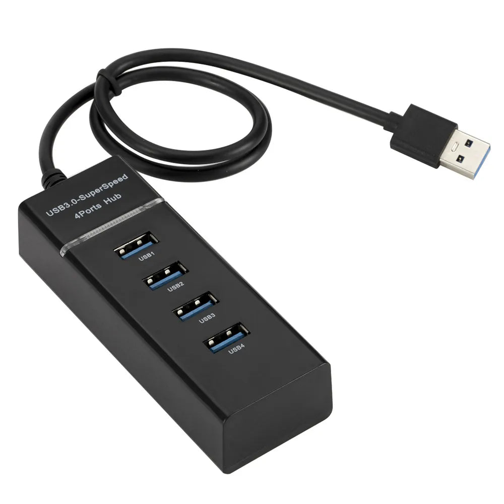 USB 3.0 5Gbps High Speed USB Hub 3 0 4 Ports For PC Computer Docking Station Adapter Splitter for Hard Drives Mouse Keyboard
