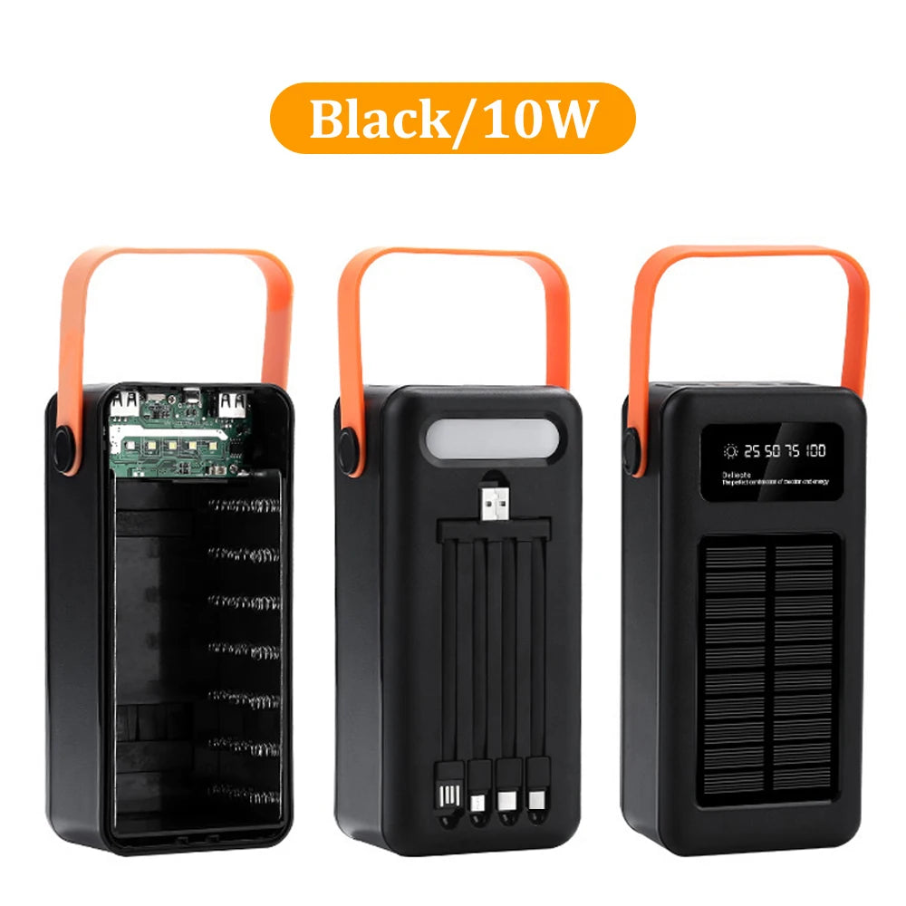 DIY 21x18650 10W 22.5W Battery Storage Box Fast Charging Power Bank Case Welding Free Power Supply Shell Solar No Batteries