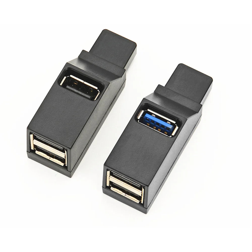 USB 3.0 HUB Adapter USB2.0 Extender 3 Ports USB Hub High Speed Data Transfer Portable USB Splitter Docking Station for PC Laptop