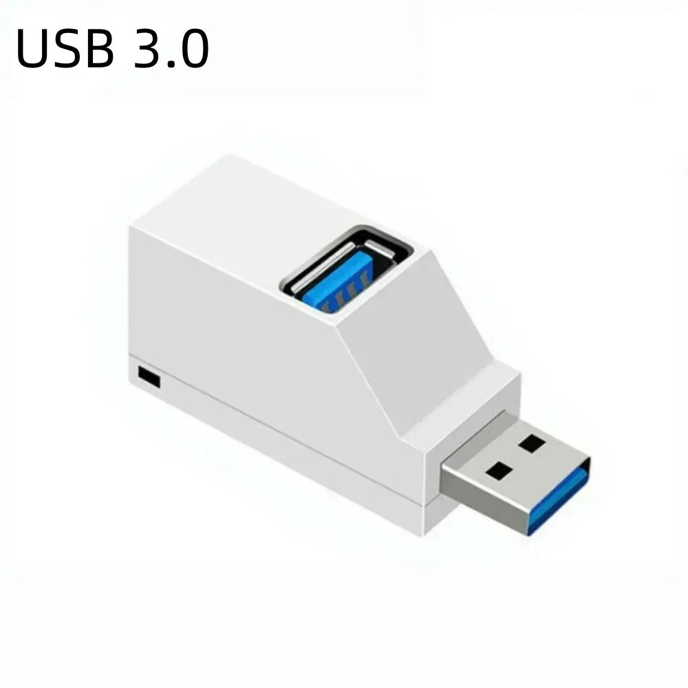 3 Ports USB 3.0 2.0 Hub High Speed Data Transfer Splitter Multi Port USB Extender U Disk Card Reader For Laptop PC Accessories