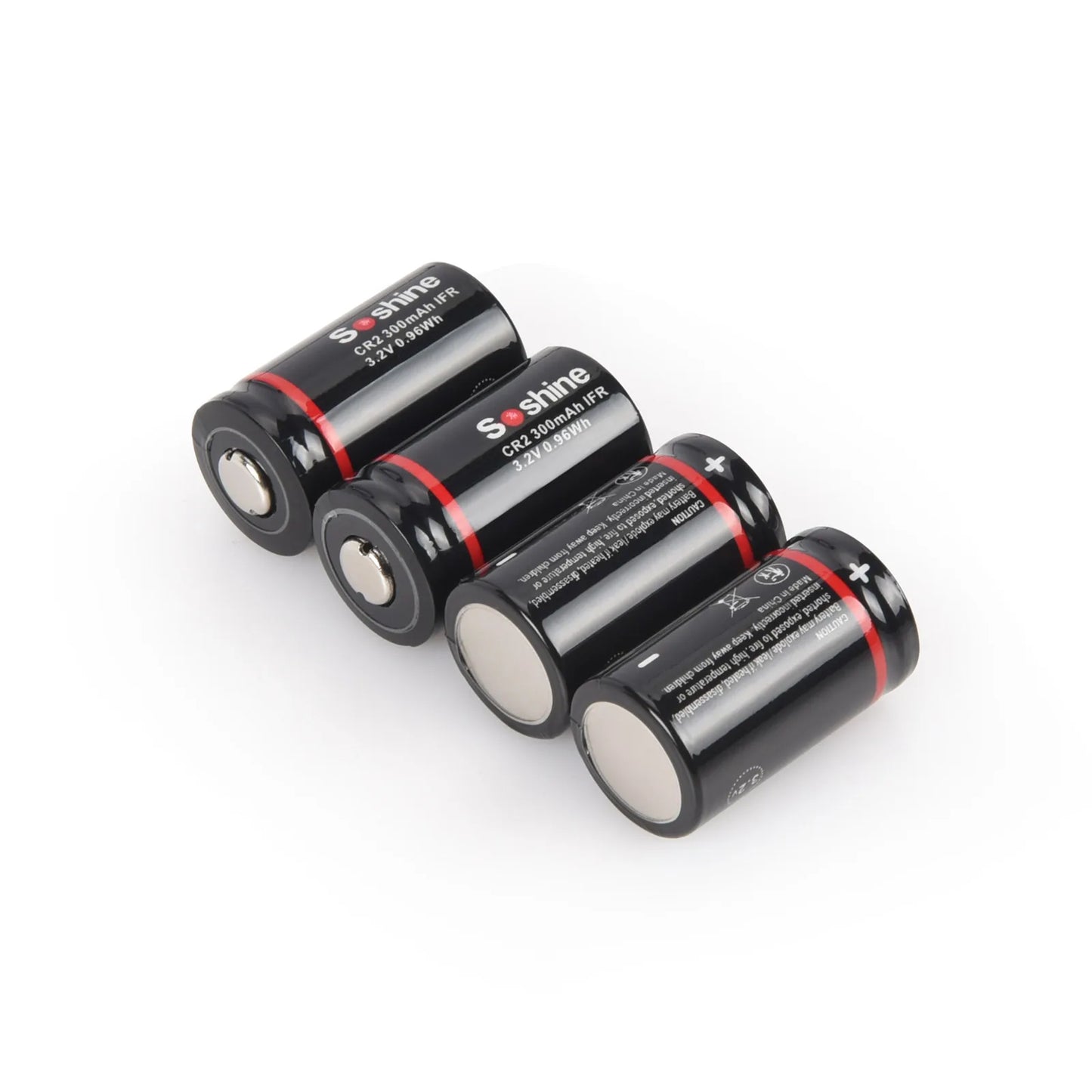Soshine CR2 300mAh LiFePo4 Battery 3.2V 15266 300mAh Rechargeable Battery LiFePo4 Batteries 2000 Time Discharge Cycle Headlamp
