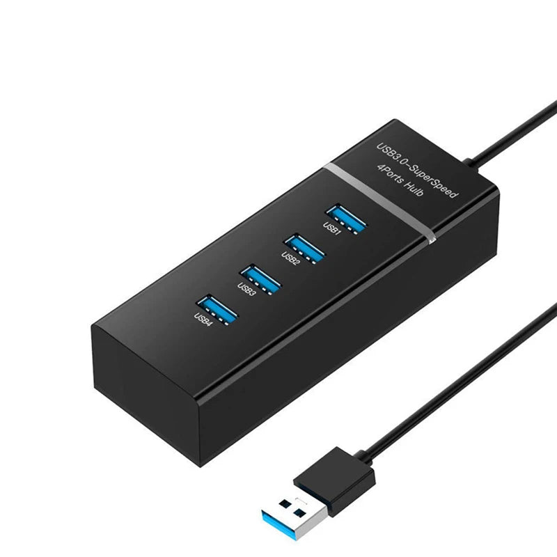 USB 3.0 5Gbps High Speed USB Hub 3 0 4 Ports For PC Computer Docking Station Adapter Splitter for Hard Drives Mouse Keyboard