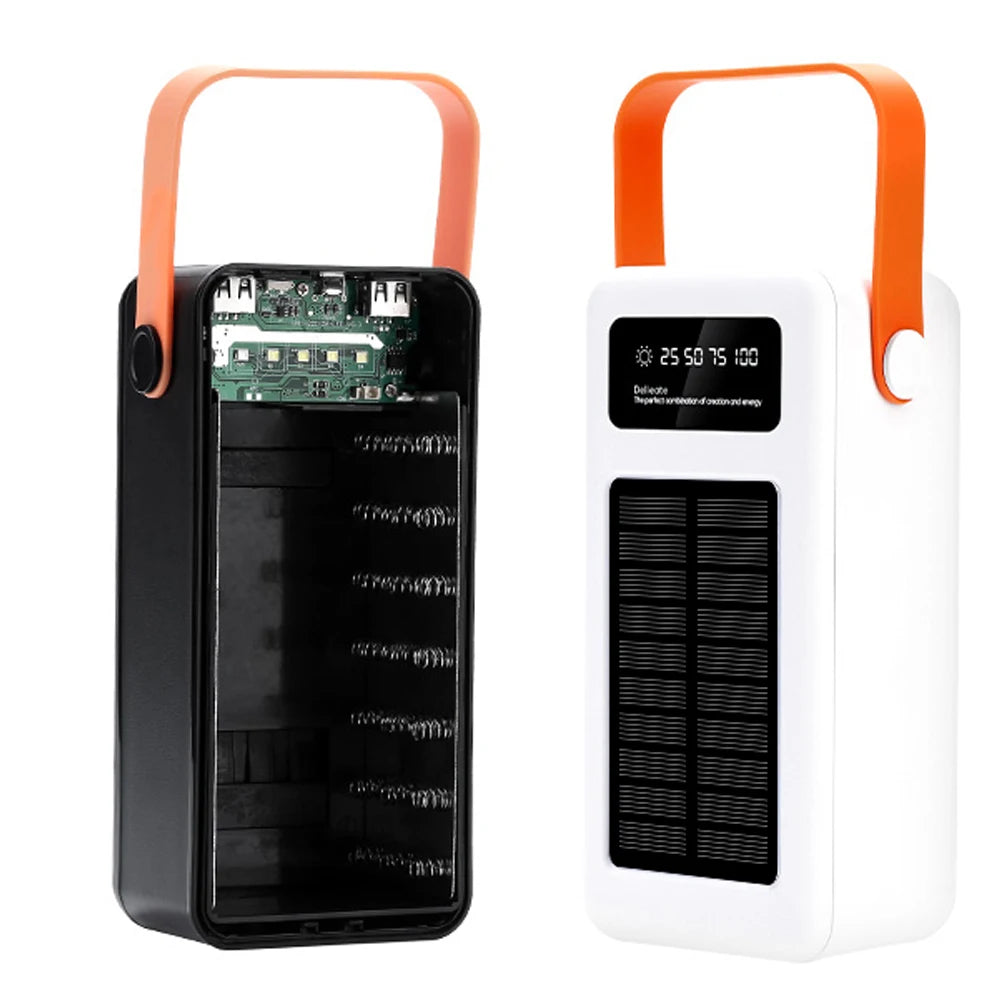 DIY 21x18650 10W 22.5W Battery Storage Box Fast Charging Power Bank Case Welding Free Power Supply Shell Solar No Batteries