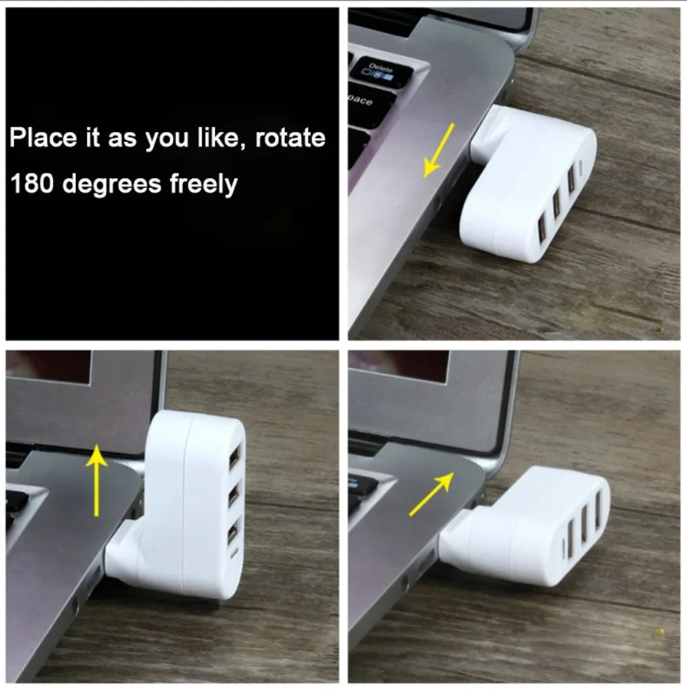 Usb Hub 3.0 2.0 High Speed U Disk Reader Hub Usb Multiple Ports Splitter Adapter 180° Rotatable Docking Station Pc Accessories