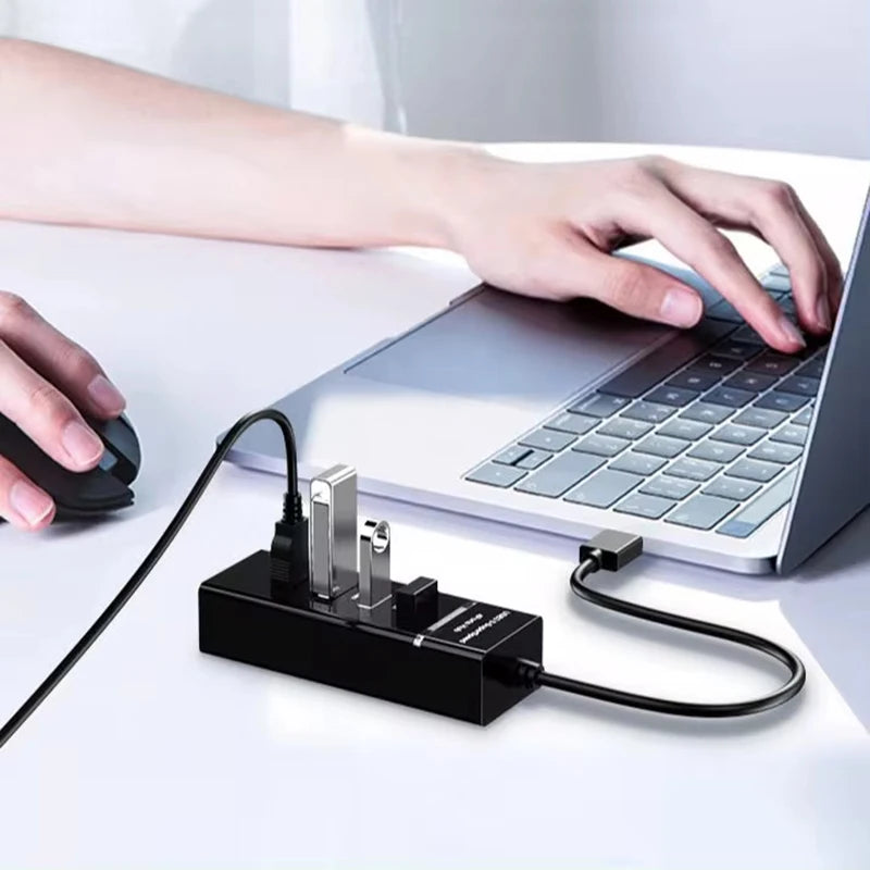 USB 3.0 Hub Adapter Portable Multi-connector USB 3.0 Hub With 4 Or 7 Ultra Slim USB Ports Multifunctional USB Distributor 5gbps
