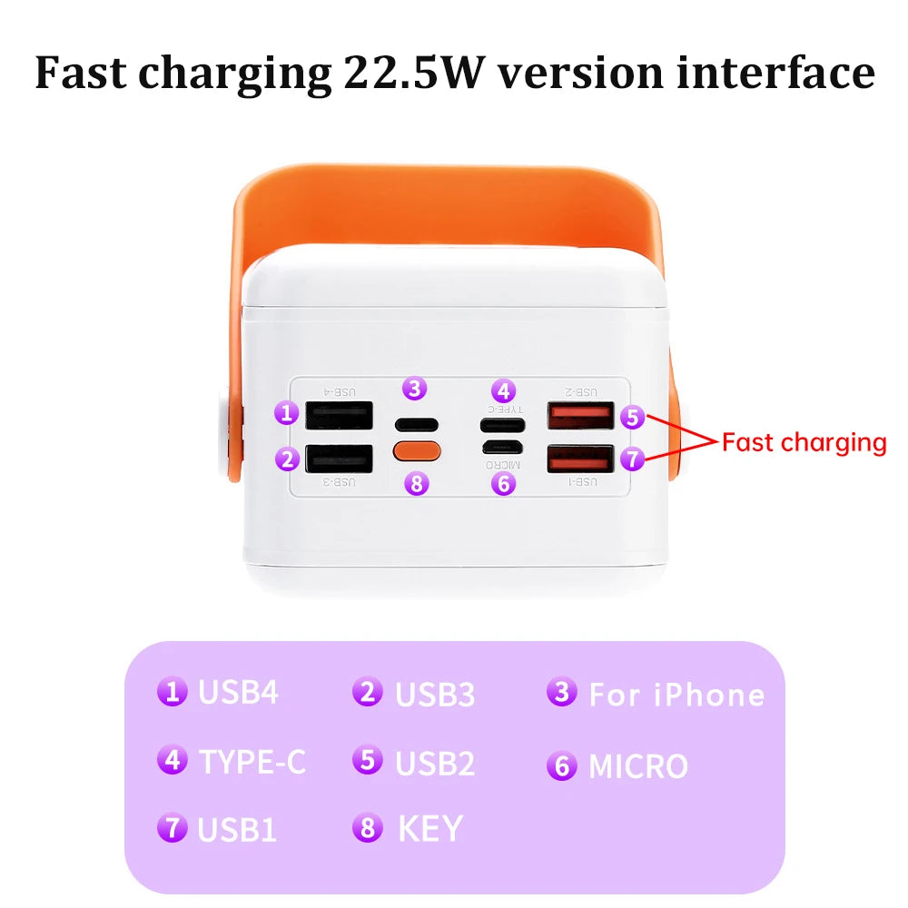 DIY 21x18650 10W 22.5W Battery Storage Box Fast Charging Power Bank Case Welding Free Power Supply Shell Solar No Batteries
