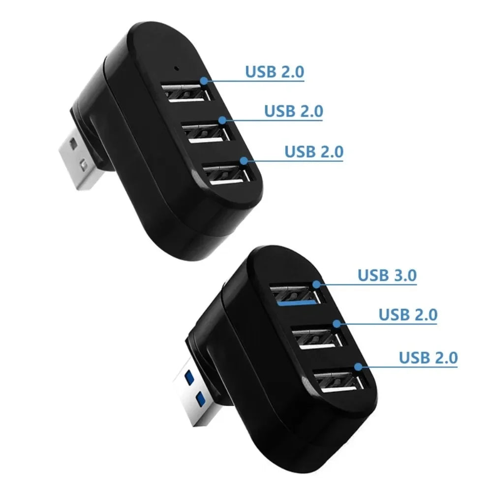 Usb Hub 3.0 2.0 High Speed U Disk Reader Hub Usb Multiple Ports Splitter Adapter 180° Rotatable Docking Station Pc Accessories