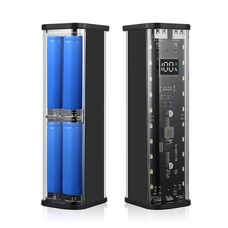 Battery DIY Shell Housing Power Sources Case for 8x18650 Batteries Outer Case