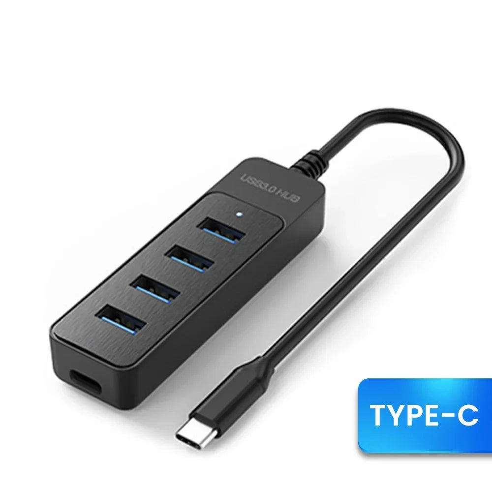 5 Ports USB HUB 3.0 High Speed Multi USB 3.0 Splitter Type c USB 2.0 Expander Power Adapter For PC Computer