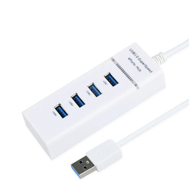 USB 3.0 5Gbps High Speed USB Hub 3 0 4 Ports For PC Computer Docking Station Adapter Splitter for Hard Drives Mouse Keyboard