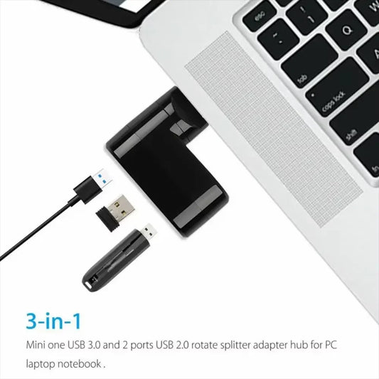 Usb Hub 3.0 2.0 High Speed U Disk Reader Hub Usb Multiple Ports Splitter Adapter 180° Rotatable Docking Station Pc Accessories
