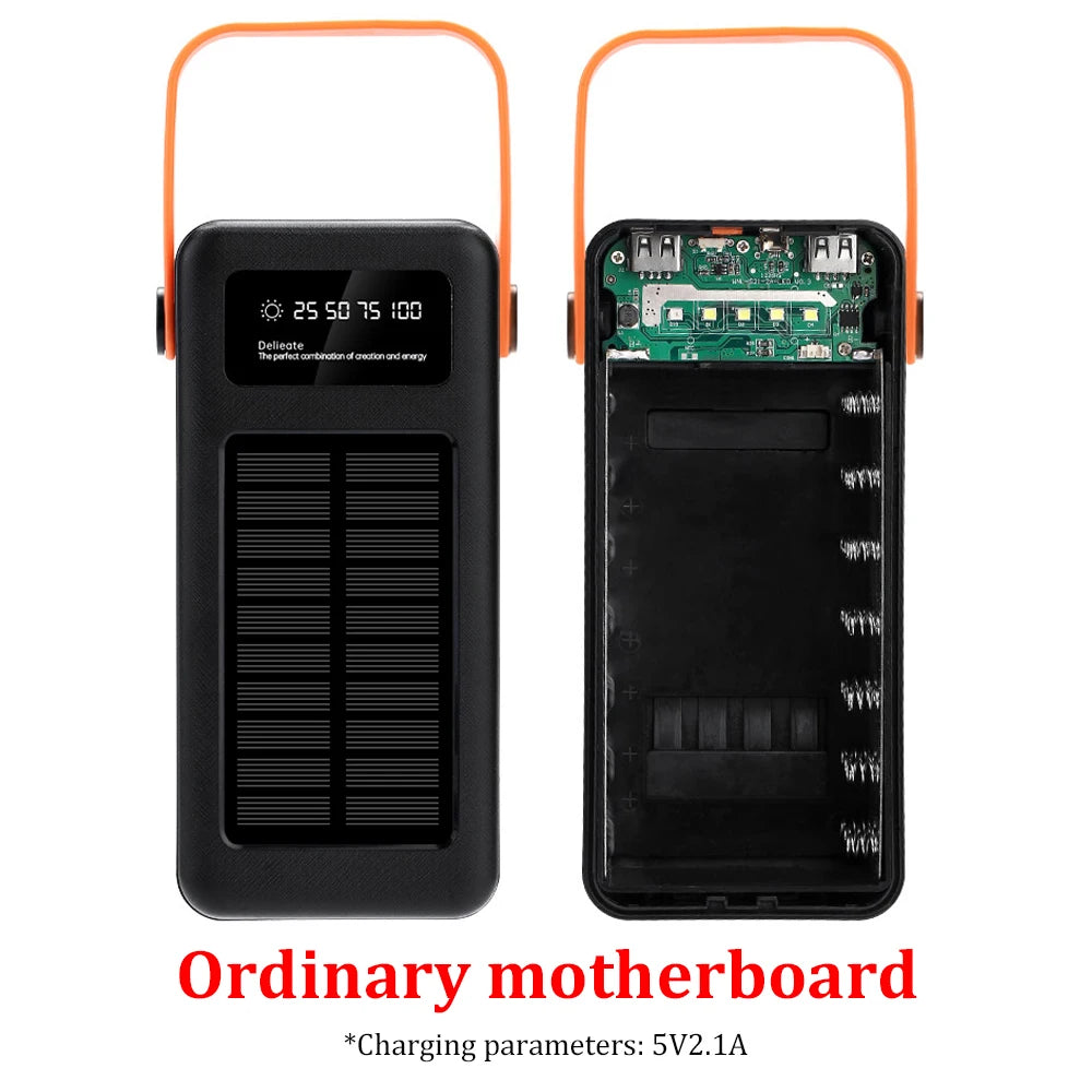 DIY 21x18650 10W 22.5W Battery Storage Box Fast Charging Power Bank Case Welding Free Power Supply Shell Solar No Batteries