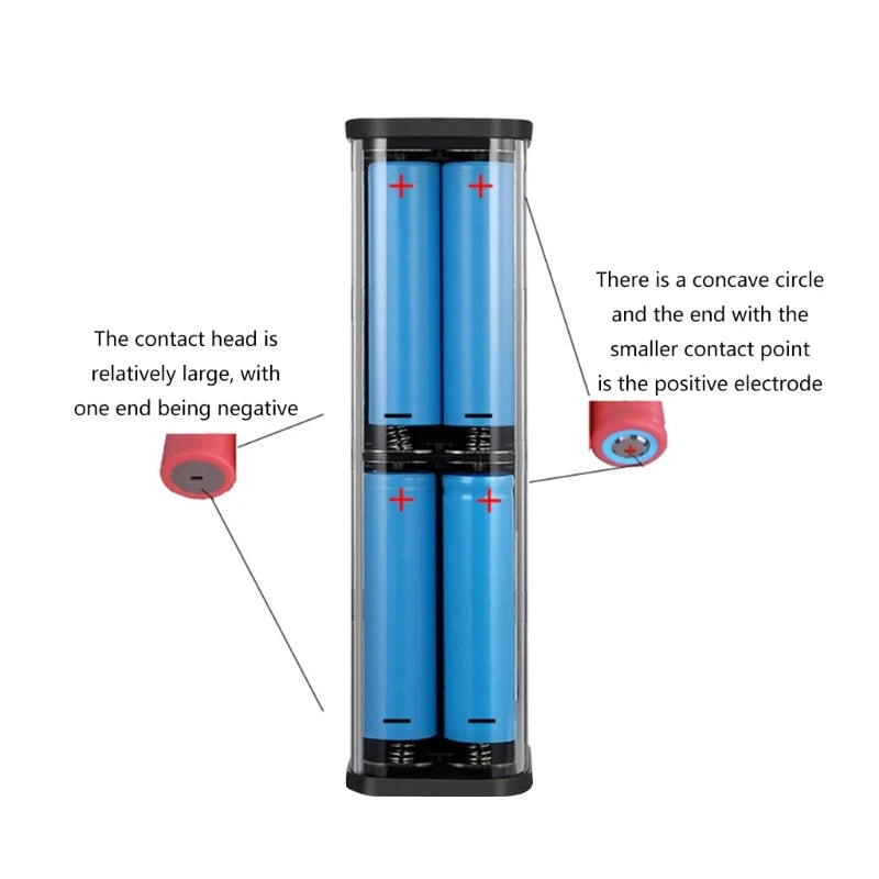 Battery DIY Shell Housing Power Sources Case for 8x18650 Batteries Outer Case