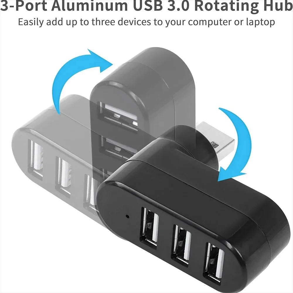 Usb Hub 3.0 2.0 High Speed U Disk Reader Hub Usb Multiple Ports Splitter Adapter 180° Rotatable Docking Station Pc Accessories