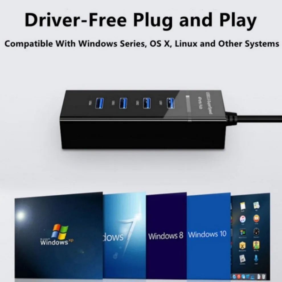 4 Port USB 3.0 Hub USB Hub High Speed Multi USB Splitter Expander For PC Computer Accessories 4 in 1 Multiport HUB USB3.0 2.0