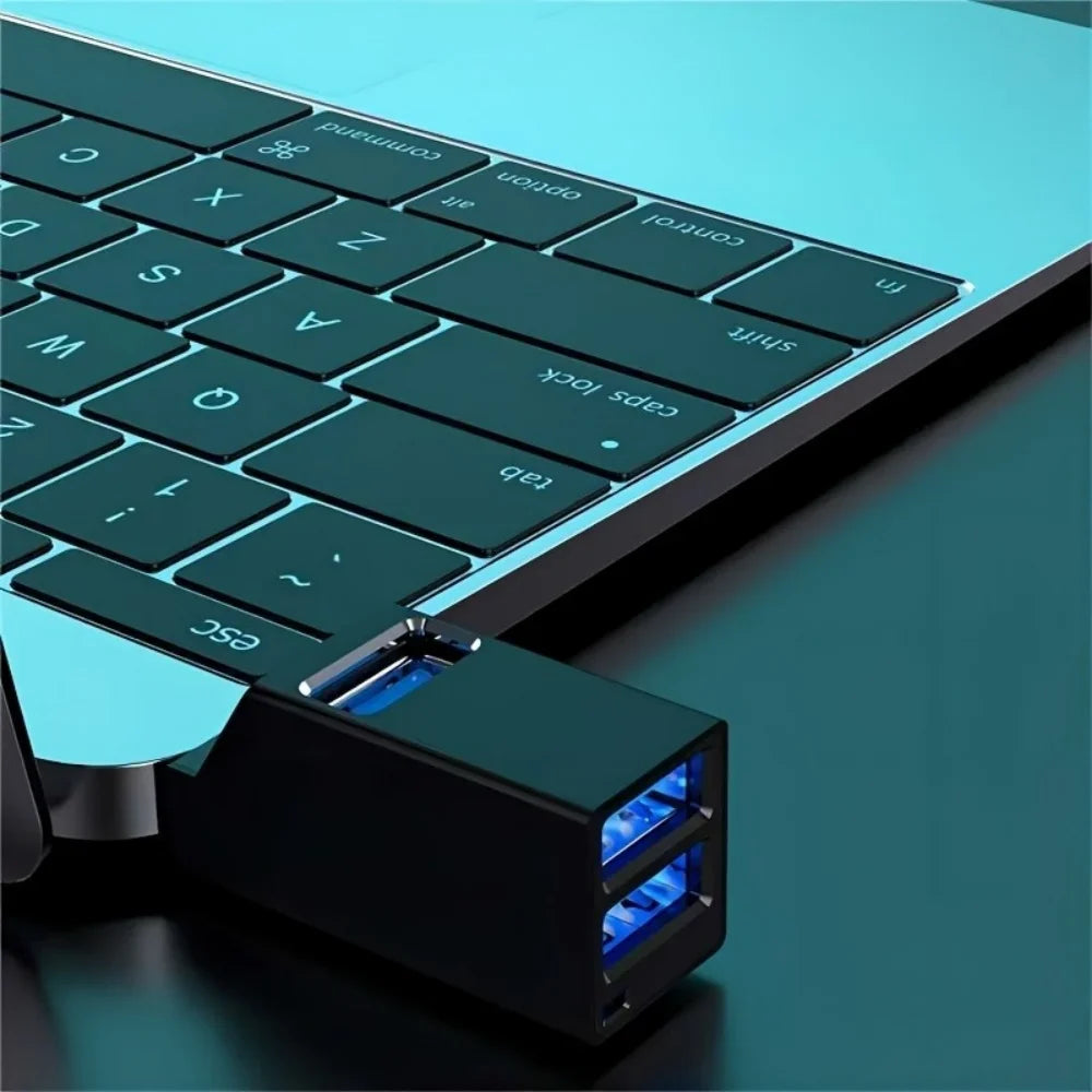 3 Ports USB 3.0 2.0 Hub High Speed Data Transfer Splitter Multi Port USB Extender U Disk Card Reader For Laptop PC Accessories