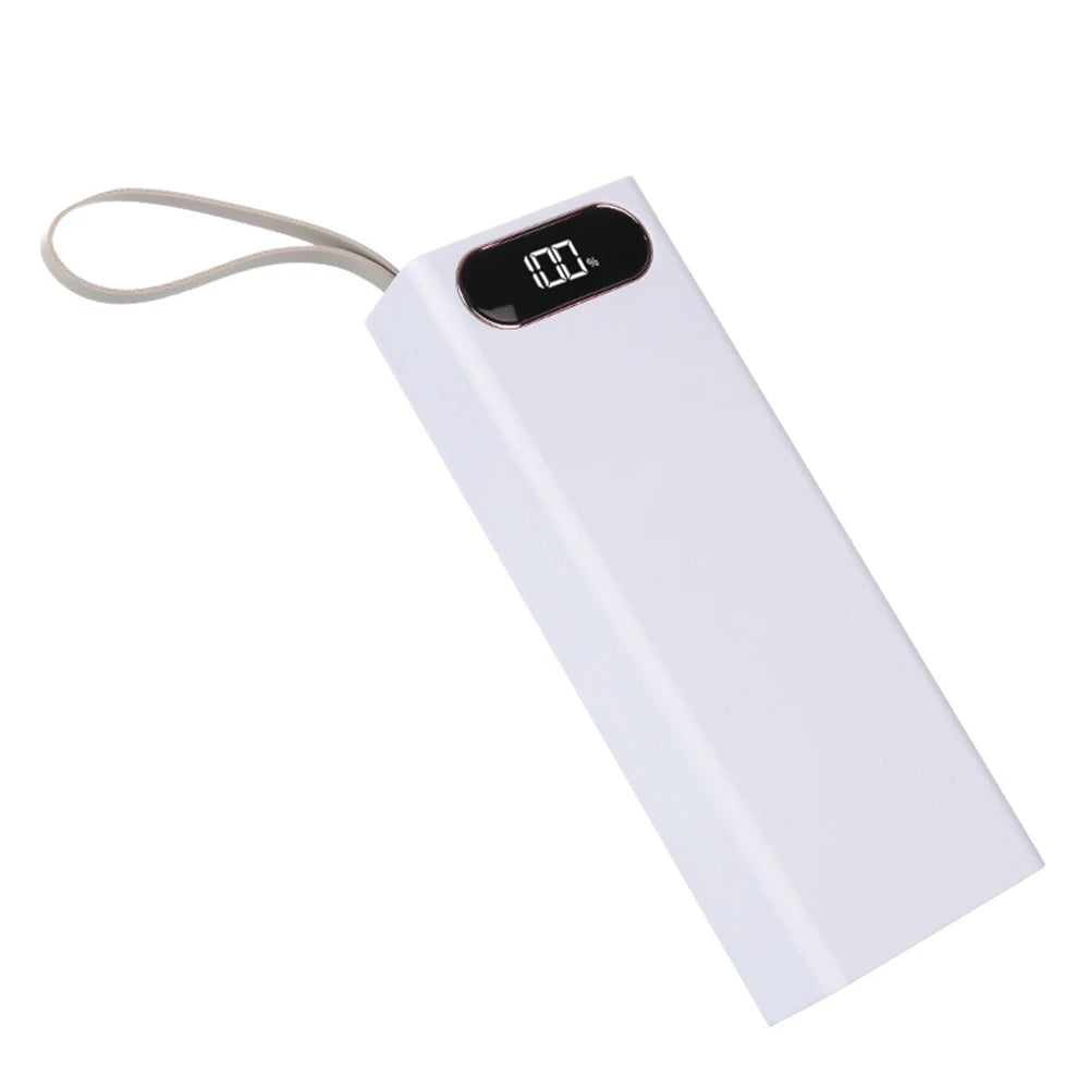 No Welding DIY Detachable 20x 18650 Batteries Power Bank Case Super Fast Charge For Phones Charging 22.5W Battery Storage Boxes