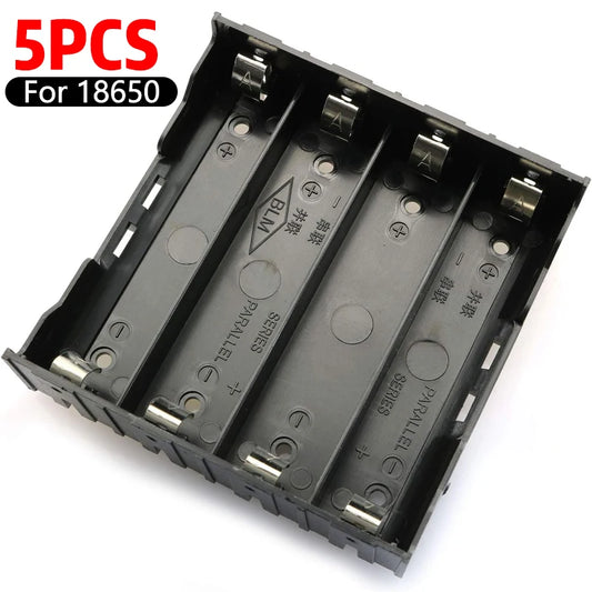 1/3/5Pcs 18650 Battery Holder Storage Box Case DIY Batteries Clip Box with Pin 1x 2x 3x 4x Slot Hard ABS Battery Container
