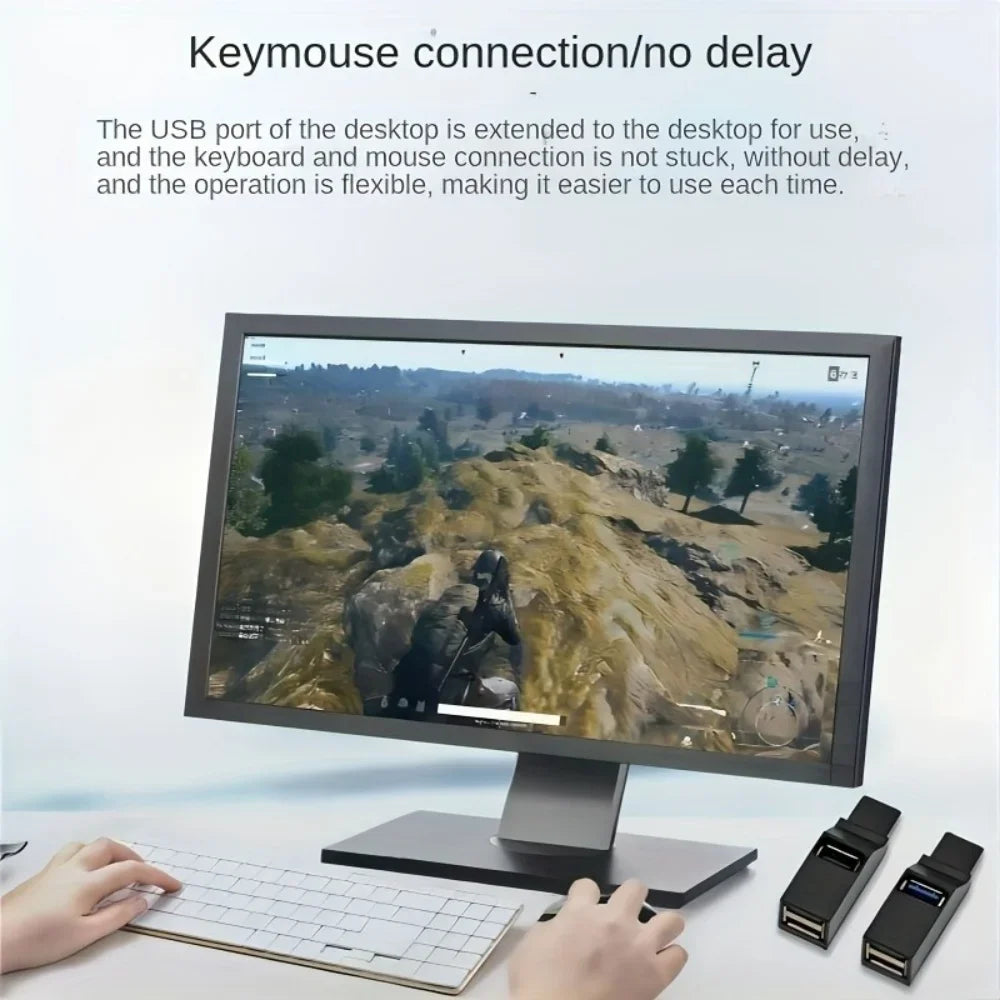 3 Ports USB 3.0 2.0 Hub High Speed Data Transfer Splitter Multi Port USB Extender U Disk Card Reader For Laptop PC Accessories