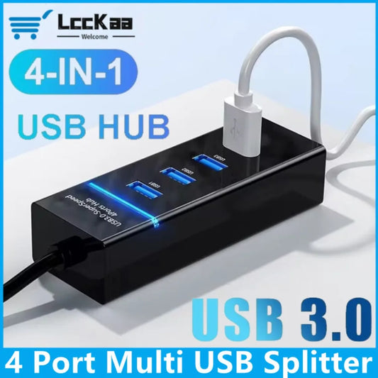4 Port USB 3.0 Hub USB Hub High Speed Multi USB Splitter Expander For PC Computer Accessories 4 in 1 Multiport HUB USB3.0 2.0