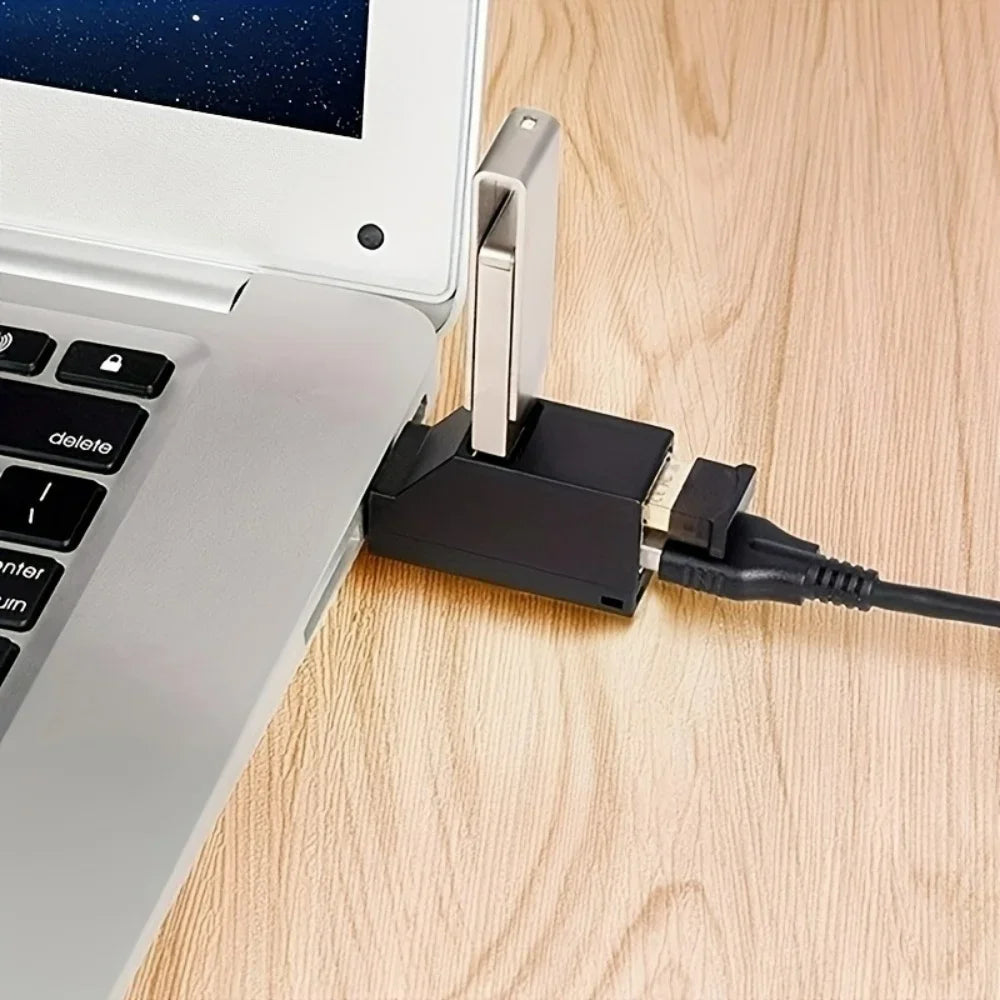 3 Ports USB 3.0 2.0 Hub High Speed Data Transfer Splitter Multi Port USB Extender U Disk Card Reader For Laptop PC Accessories