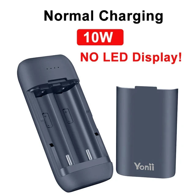18650 Battery Charger Case DIY Power Bank Box Portable QC3.0 PD 18W Fast Charging Case for 18650 21700 20700 Lithium Batteries