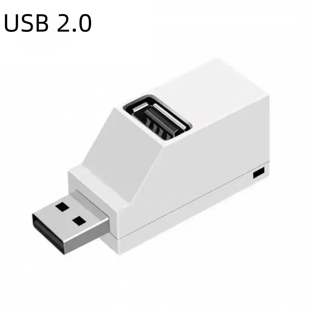 3 Ports USB 3.0 2.0 Hub High Speed Data Transfer Splitter Multi Port USB Extender U Disk Card Reader For Laptop PC Accessories