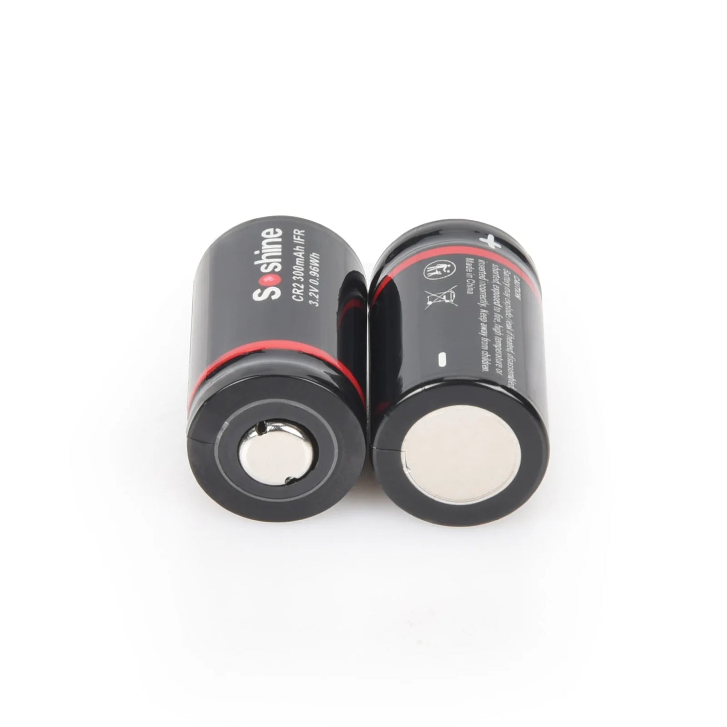 Soshine CR2 300mAh LiFePo4 Battery 3.2V 15266 300mAh Rechargeable Battery LiFePo4 Batteries 2000 Time Discharge Cycle Headlamp