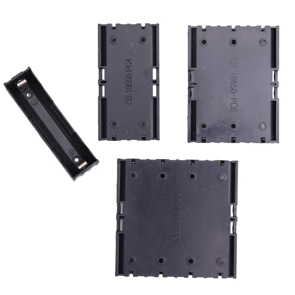 1/3/5Pcs 18650 Battery Holder Storage Box Case DIY Batteries Clip Box with Pin 1x 2x 3x 4x Slot Hard ABS Battery Container