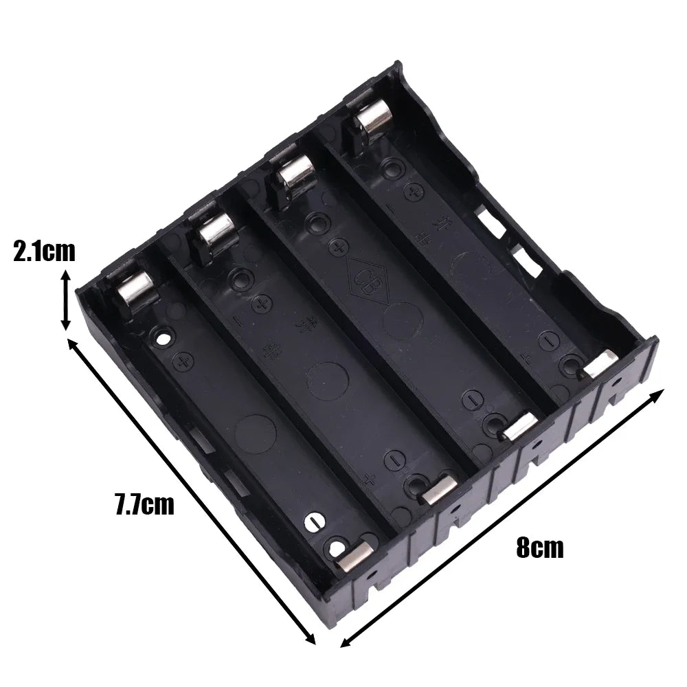 1/3/5Pcs 18650 Battery Holder Storage Box Case DIY Batteries Clip Box with Pin 1x 2x 3x 4x Slot Hard ABS Battery Container
