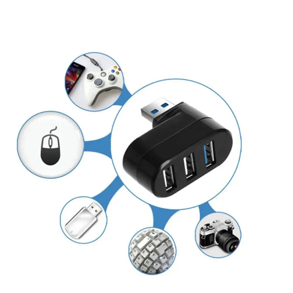 Usb Hub 3.0 2.0 High Speed U Disk Reader Hub Usb Multiple Ports Splitter Adapter 180° Rotatable Docking Station Pc Accessories