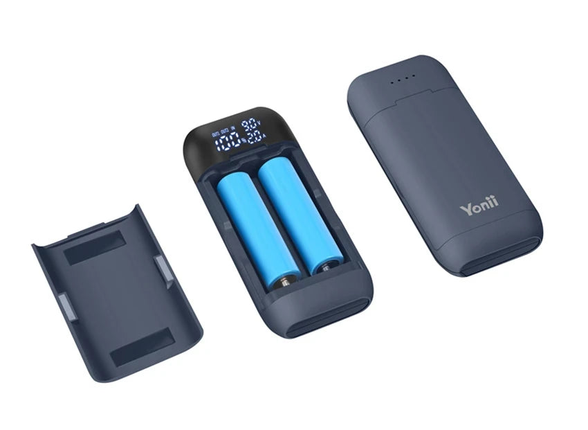 18650 Battery Charger Case DIY Power Bank Box Portable QC3.0 PD 18W Fast Charging Case for 18650 21700 20700 Lithium Batteries